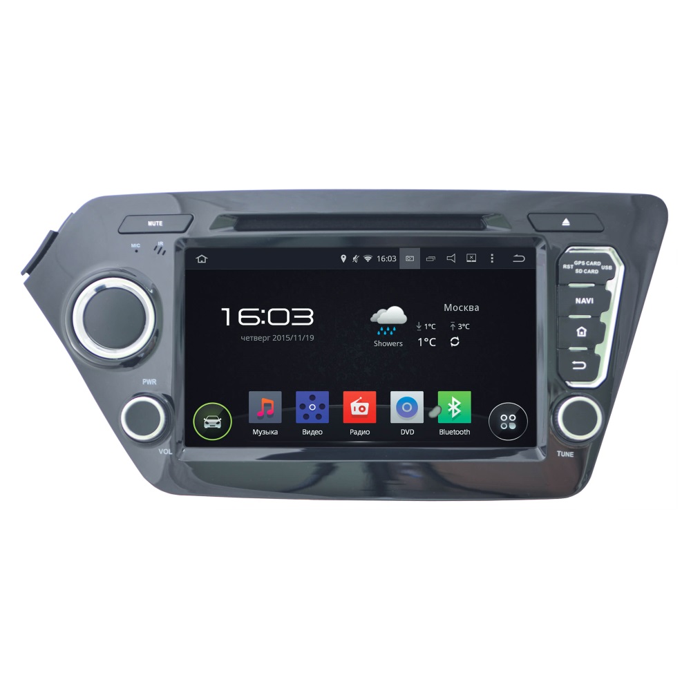     5.1 Kia Rio (2011 - 2018)  GPS-  Bluetooth Incar AHR-1886